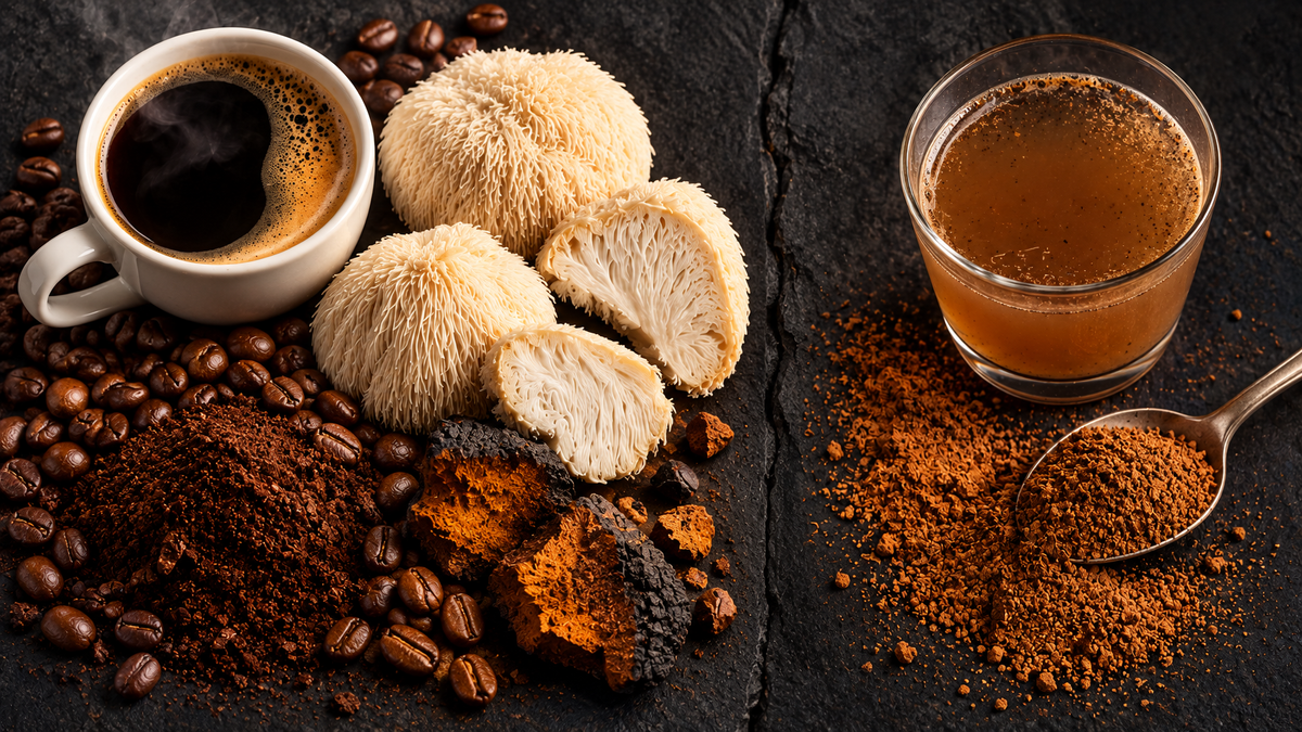 Four Sigmatic vs X-Optimum Vitality Mushroom Coffee Comparison