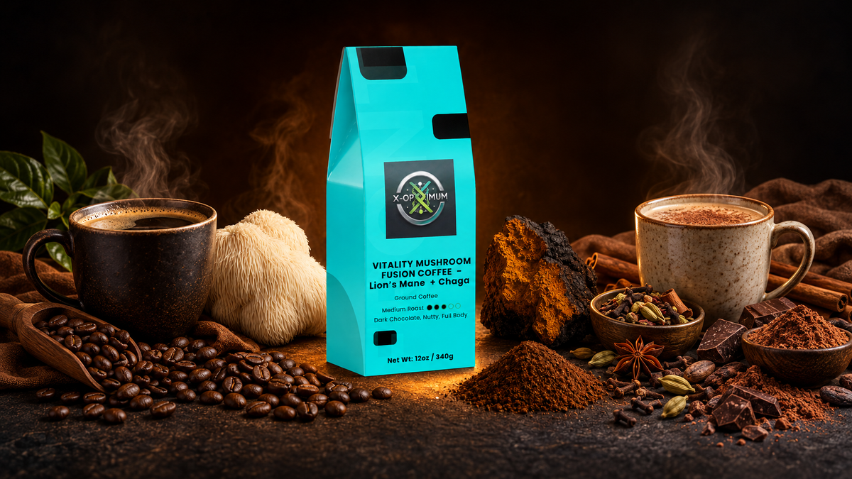 MUD\WTR vs X-Optimum Vitality Mushroom Coffee Comparison
