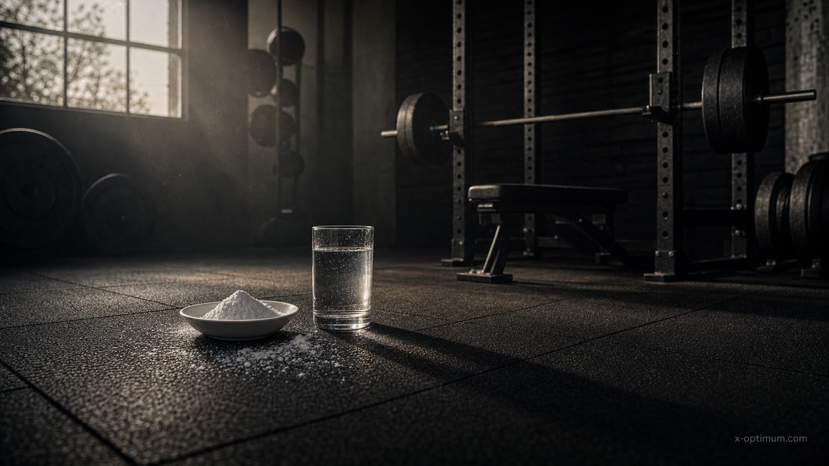 Editorial gym still life for Jeff Nippard evidence-based supplement protocol