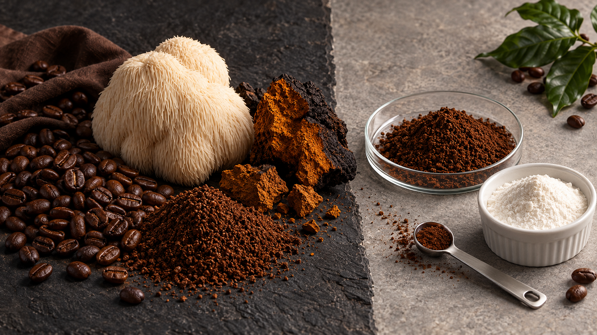 Everyday Dose vs X-Optimum Vitality Mushroom Coffee Comparison