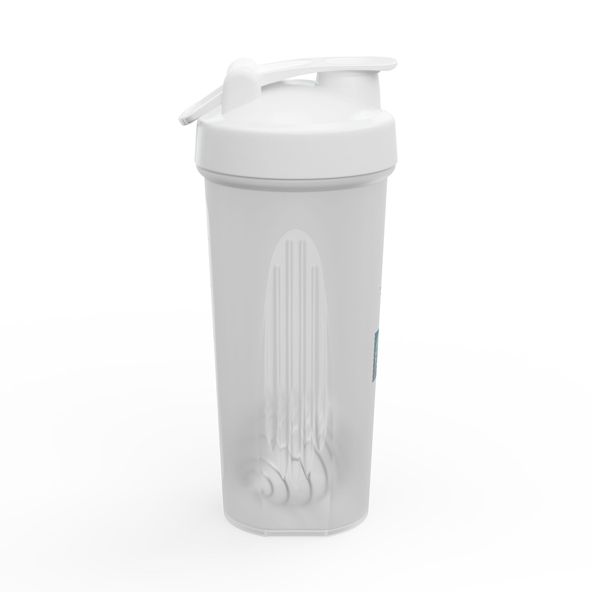 Protein Shaker Bottle with Gym Blender Cup, 24oz.
