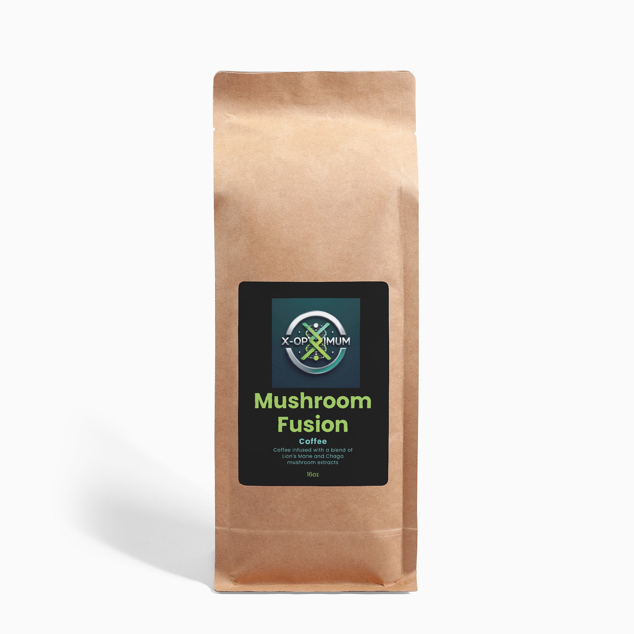 Mushroom Fusion Coffee: Lion’s Mane + Chaga 16oz