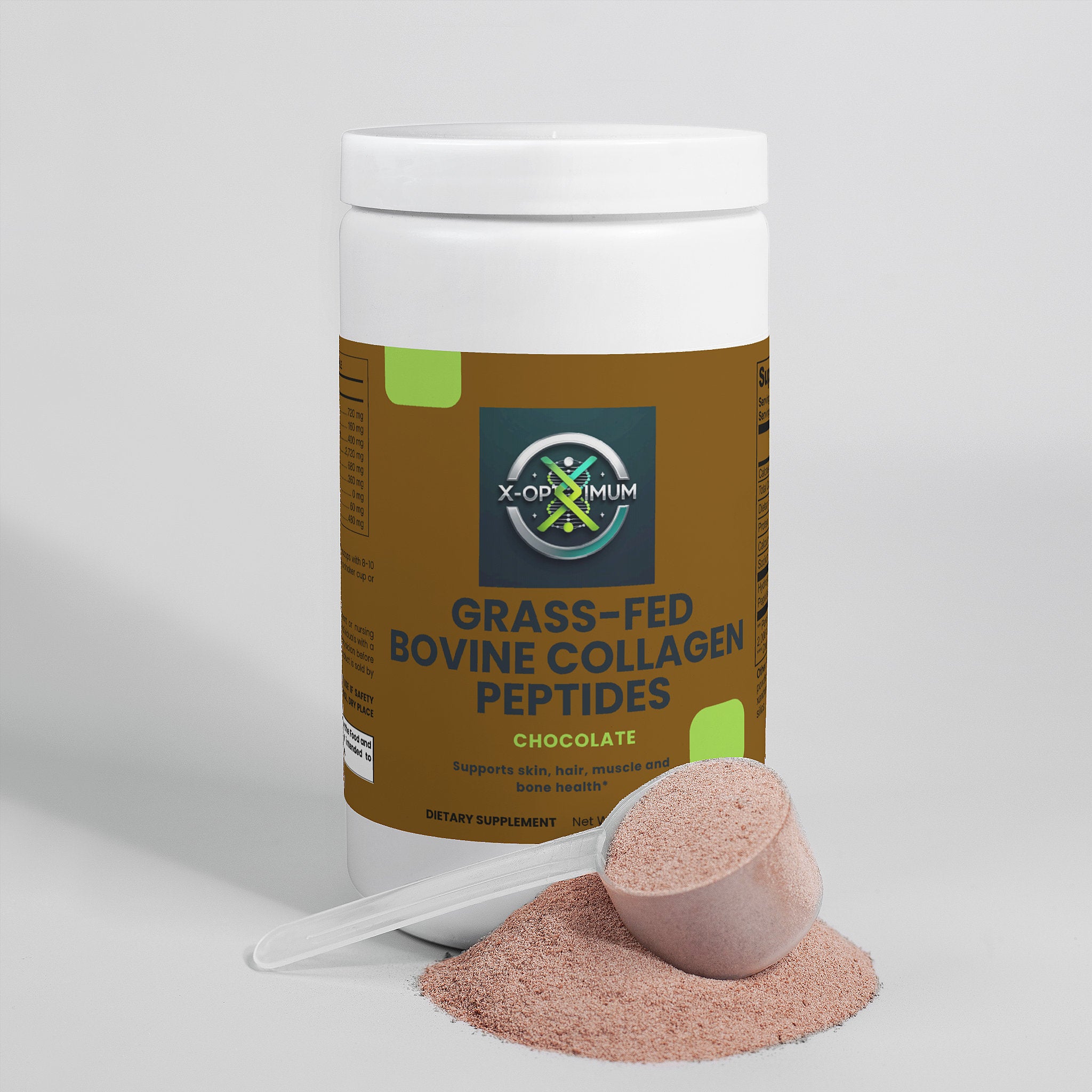 Grass-Fed Bovine Collagen Peptides Powder (Chocolate)