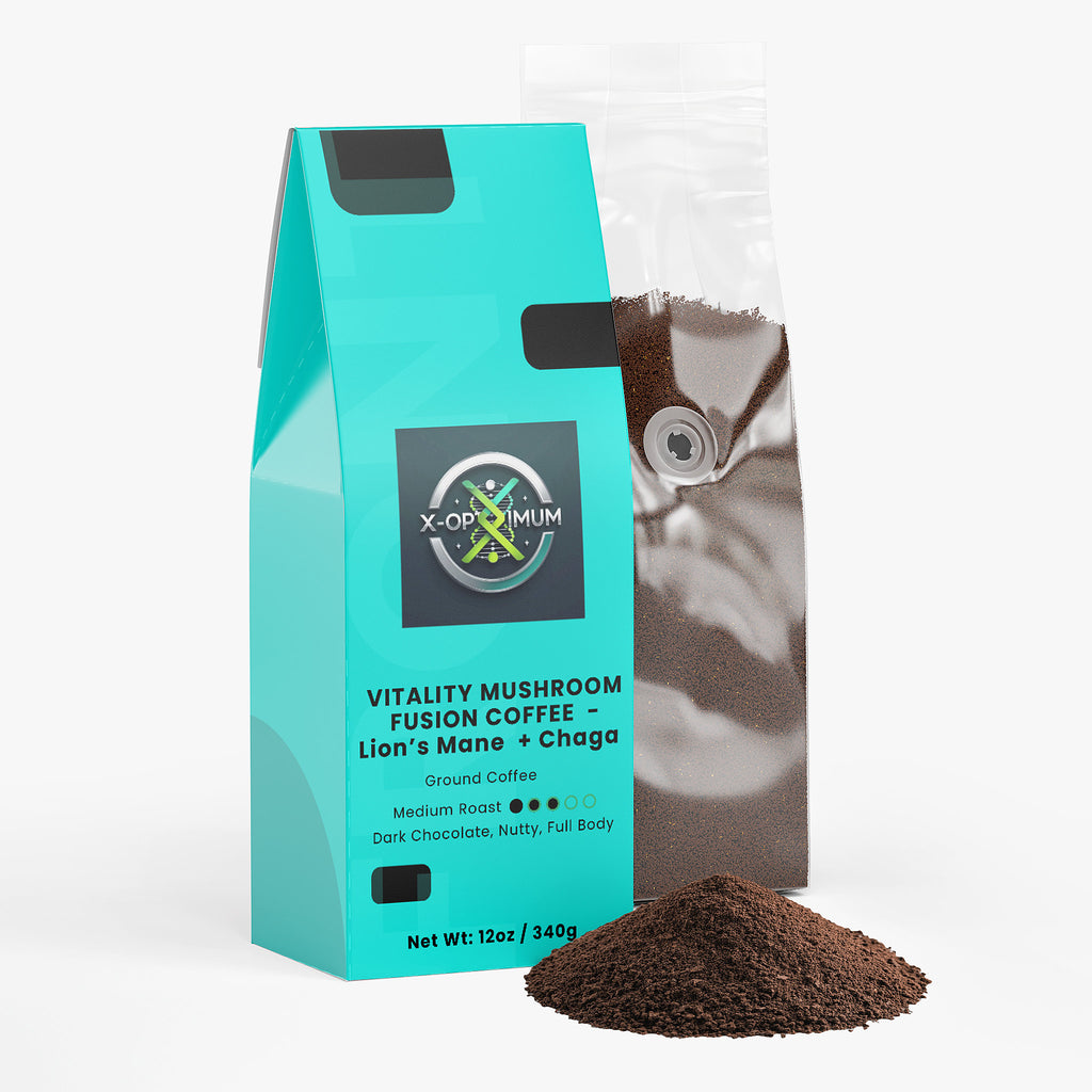 Vitality Mushroom Fusion Coffee - Lion's Mane + Chaga (Medium Roast)