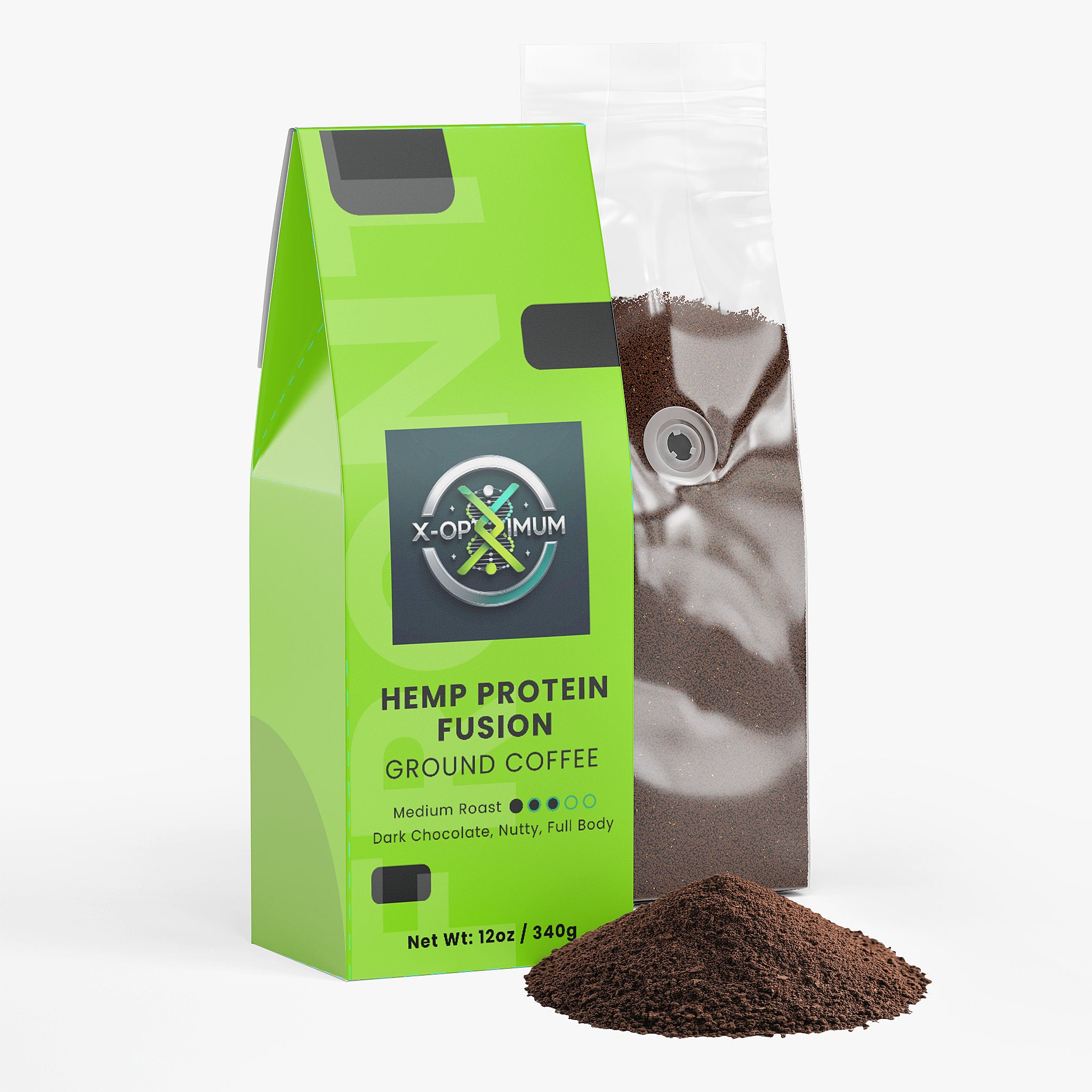 Hemp Protein Fusion Coffee (Medium Roast)