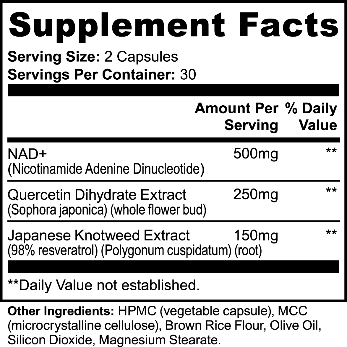 Optimized NAD+