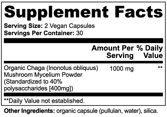 Optimized Chaga Mushroom