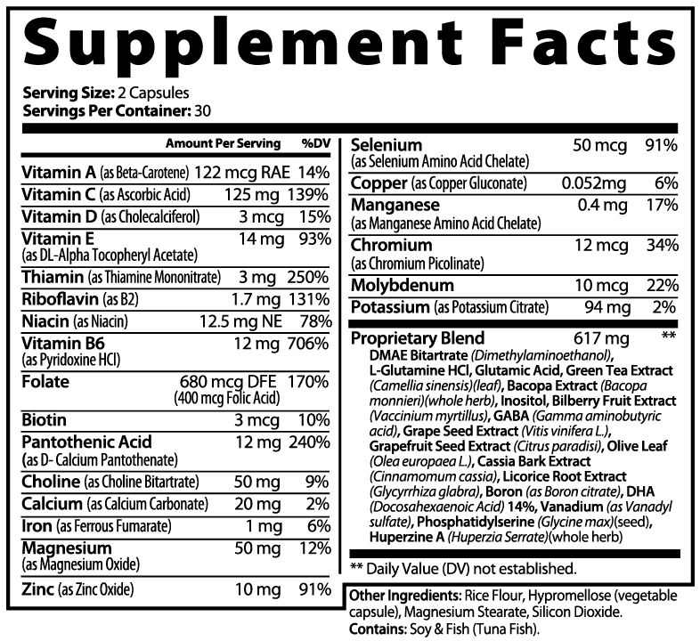 Mental Power Brain & Focus Formula