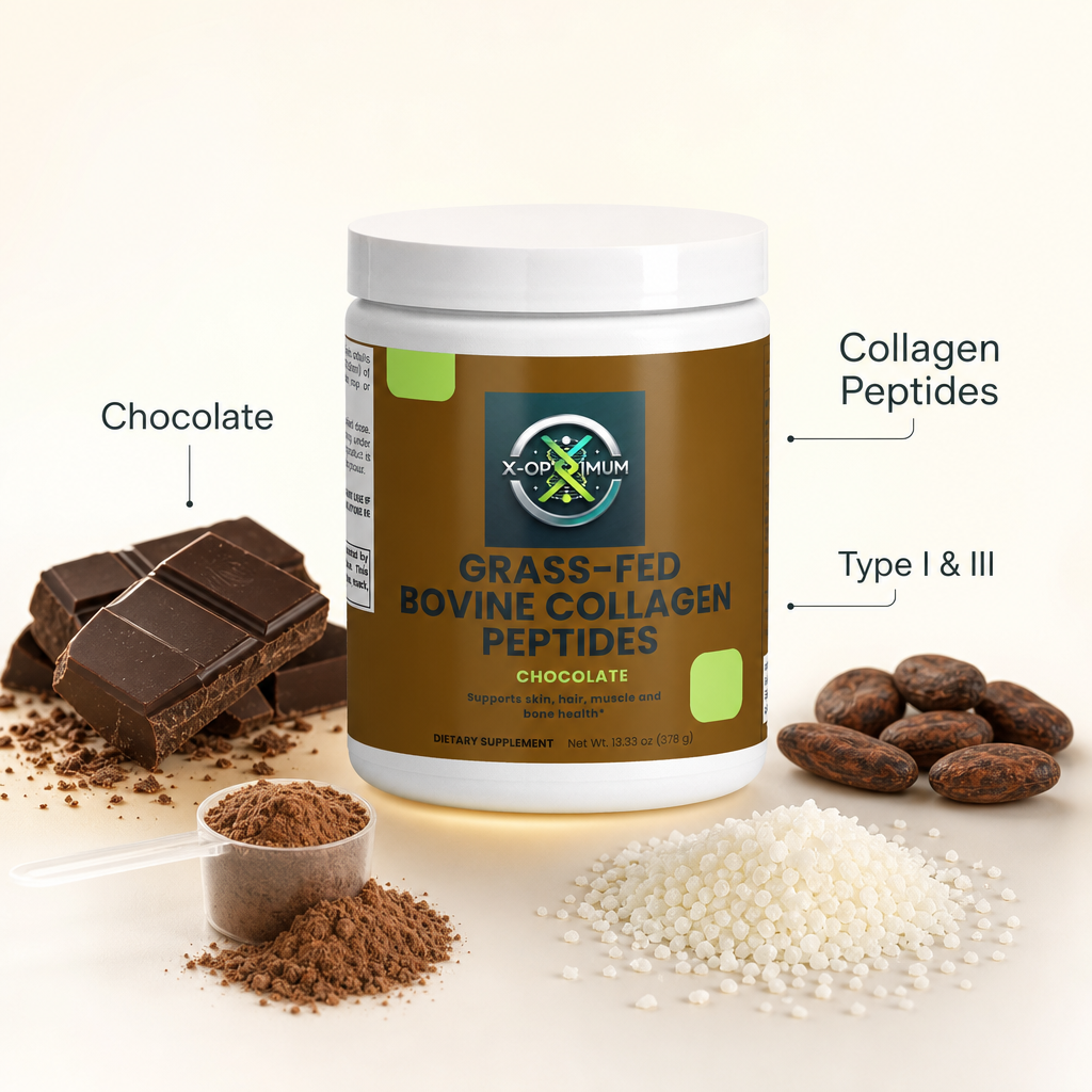 Grass-Fed Bovine Collagen Peptides Powder (Chocolate)