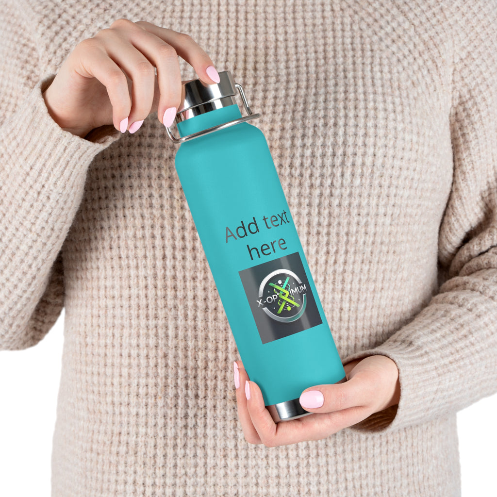 Copper Vacuum Insulated Water Bottle, 22oz.