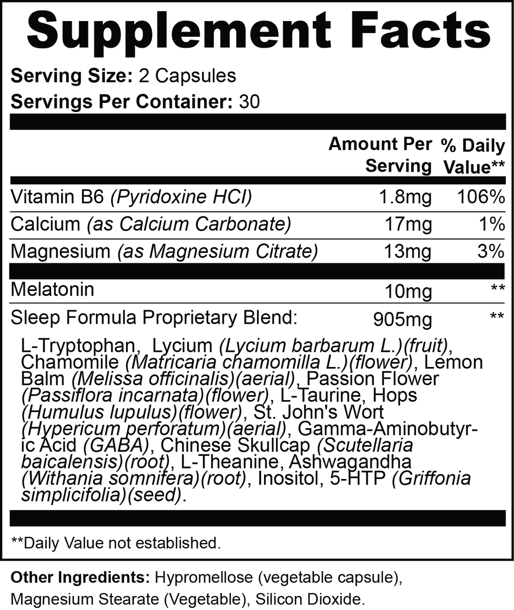 Optimized Sleep Formula